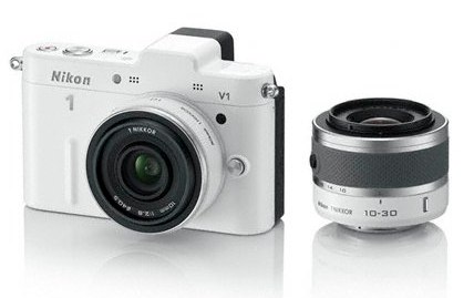 Nikon 1 V1 blanc 10 30