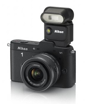 Nikon 1 V1 noir flash 1
