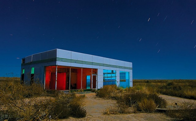 This is a six-minute exposure of an abandoned Texaco station along Intersta