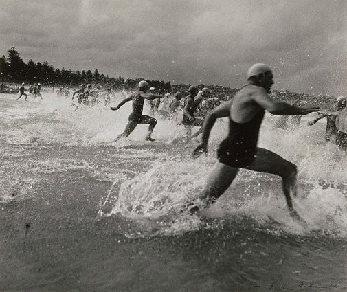 Course de surf, 1940