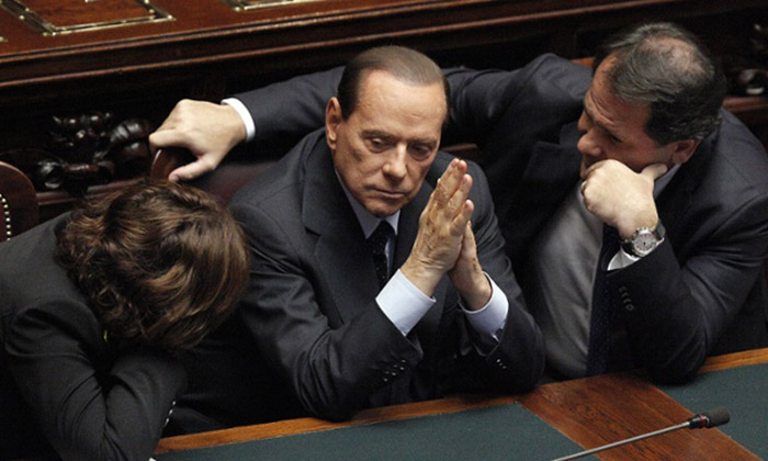 Silvio Berlusconi au parlement italien - © Giuseppe Lami/Demotix/Corbis