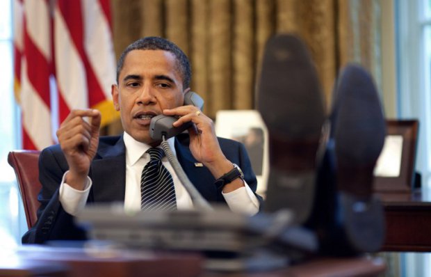 Barack Obama sous l'objectif du photographe officiel de la Maison-Blanche Pete Souza, le 8 juin 2009 (AFP / The White House / Pete Souza)