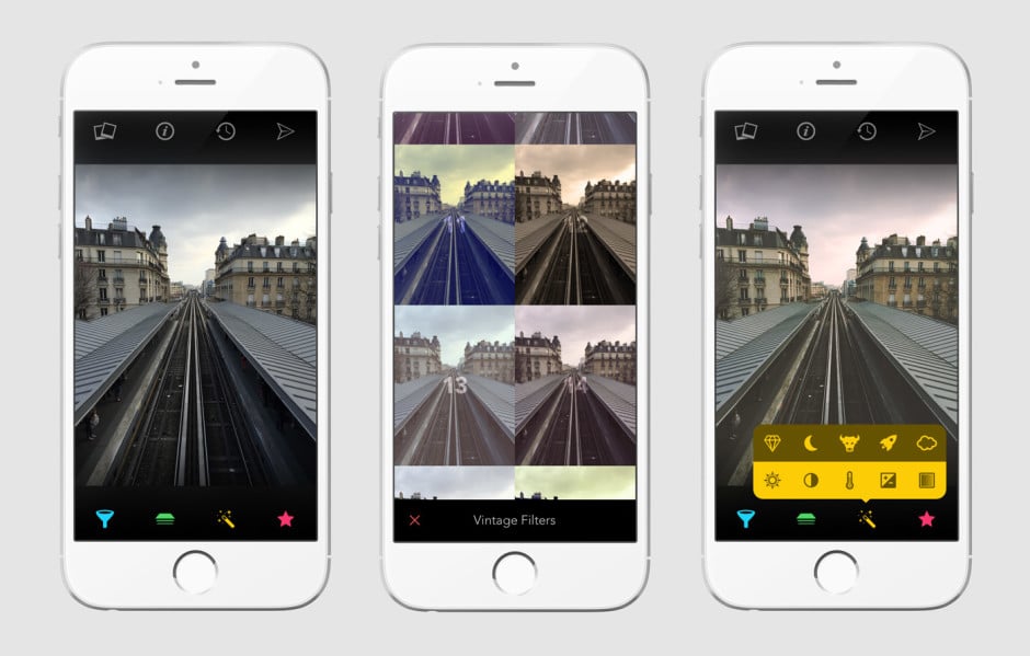 Test de Filters pour iPhone, un nouvel éditeur photo avec 800 filtres