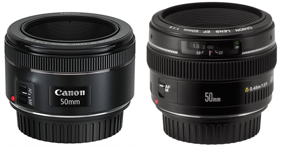 Les deux 50 mm de Canon f/1.8 STM et f/1.4