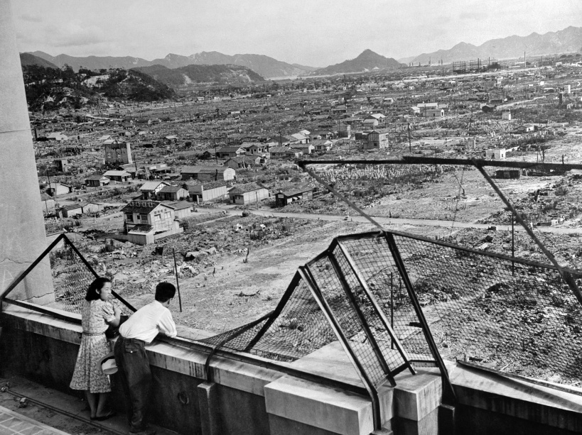 La ville d'Hiroshima, toujours dévastée même 3 ans après la bombe atomique - © AFP/STF