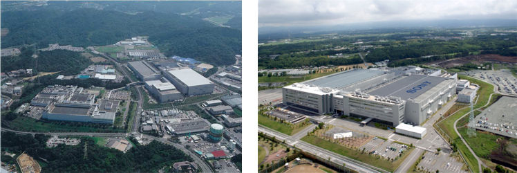 Sony Kumamoto and Nagasaki plants