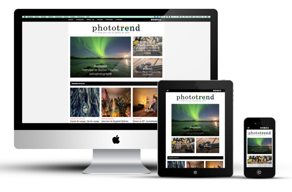 Le nouveau design du site Phototrend