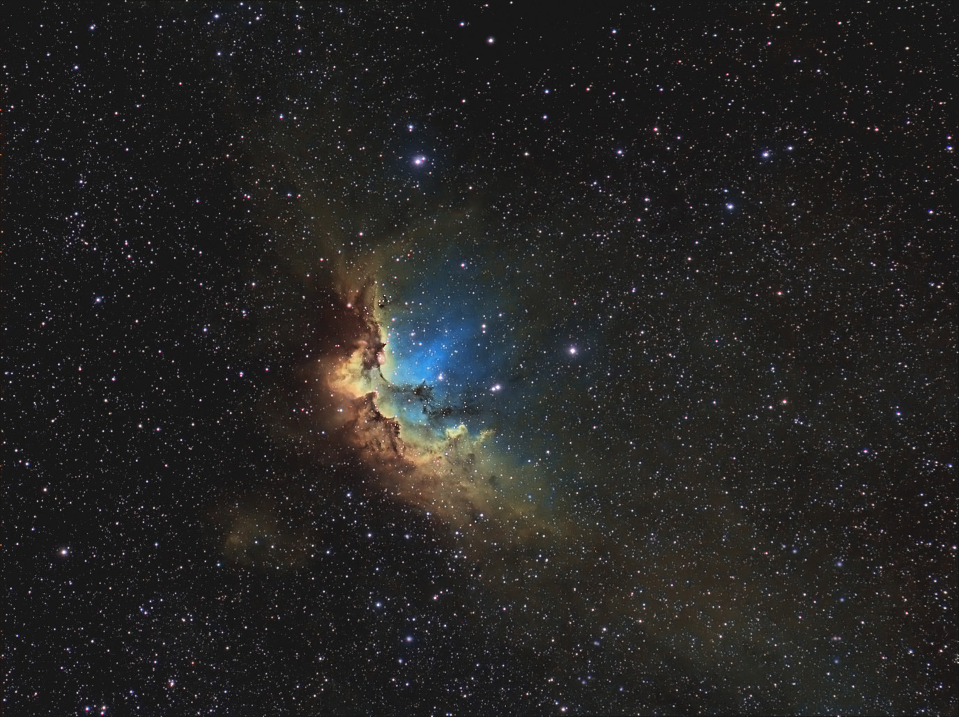 NGC 7380, la nébuleuse du magicien