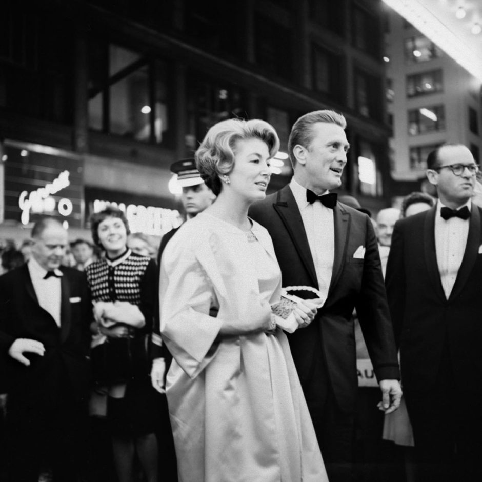 © Vivian Maier, Kirk Douglas at the premiere of the movie Spartacus in Chicago, IL. October 13, 1960