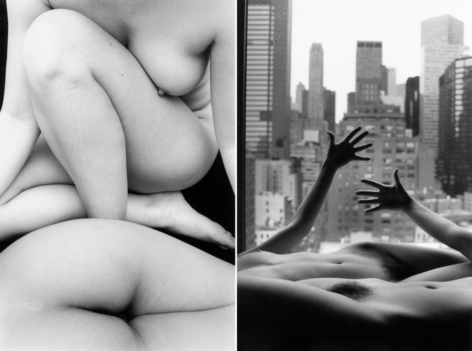 Two nudes at the studio, Los Angeles, 2005 / Two nudes in New York, 2002 © Atelier Lucien Clergue
