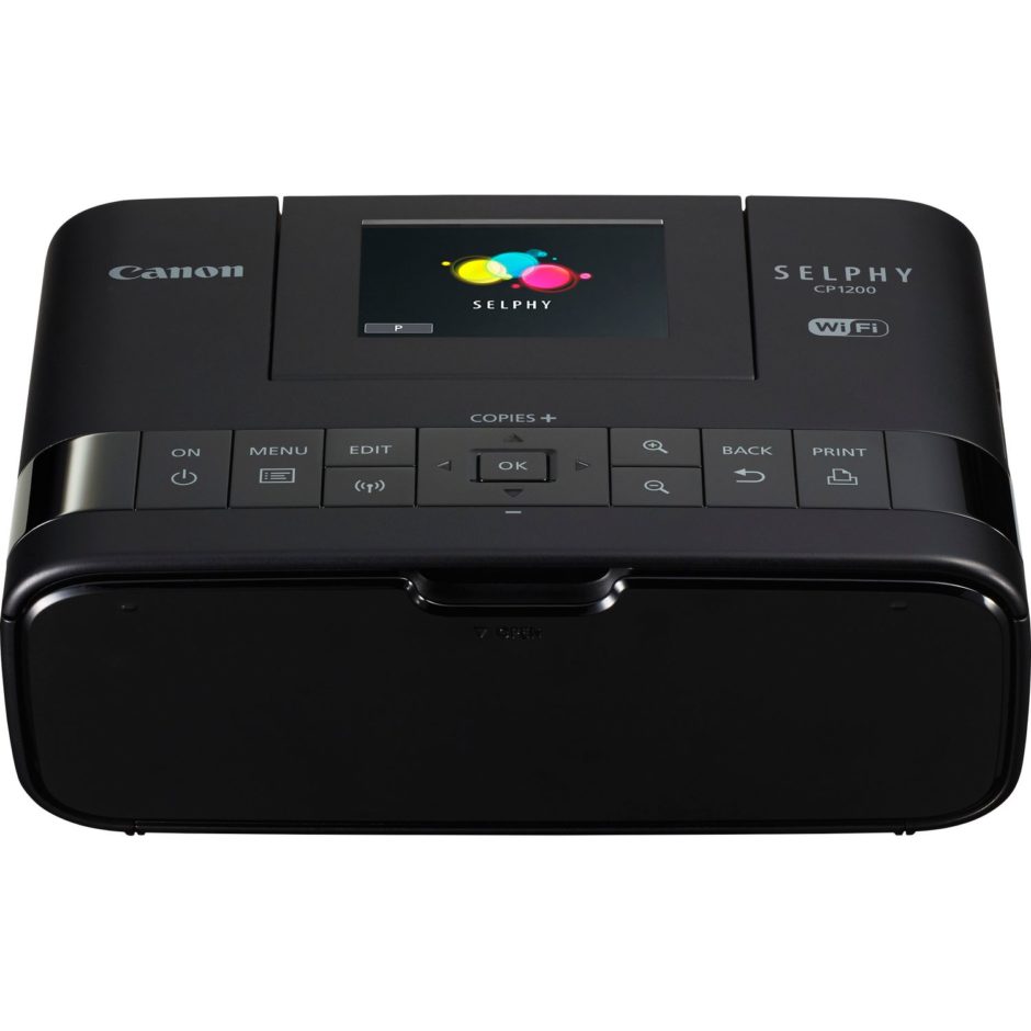 Imprimante Canon Selphy CP1200, disponible en noir ou en blanc