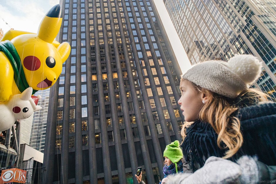 3,5 millions de personnes ont regardé défiler les fameux ballons lors de la 90 ème édition de la Macy's Thanksgiving Day Parade, entre Manhattan et le magasin Macy à W 34st. New York, Etats-Unis - 24 Novembre 2016.