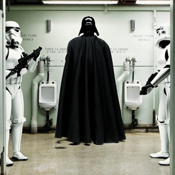 Darth Vader At The Urinal