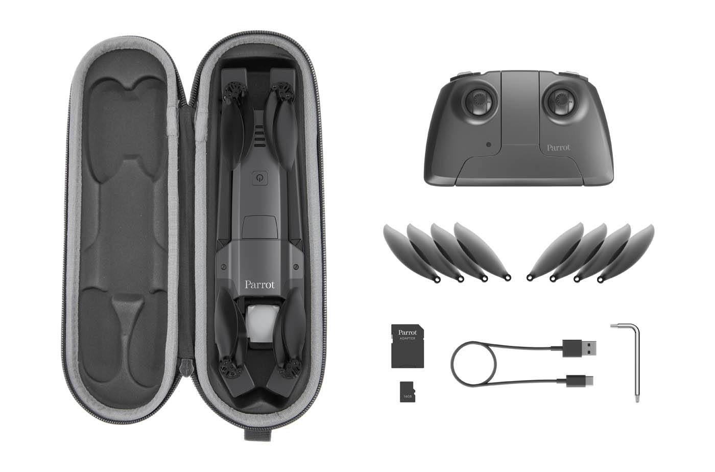 Drone 4k Pack Parrot Anafi Fpv 1 Batterie Supplémentaire