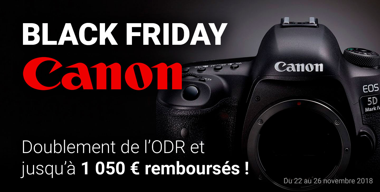 Black Friday Canon cashback doublé sur reflex, objectifs, compacts