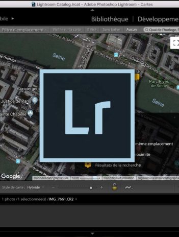 Lightroom Module Cartes Header