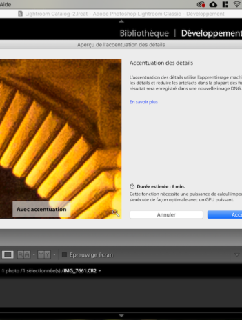 Capture Accentuation Des Détails LR Classic 8.2