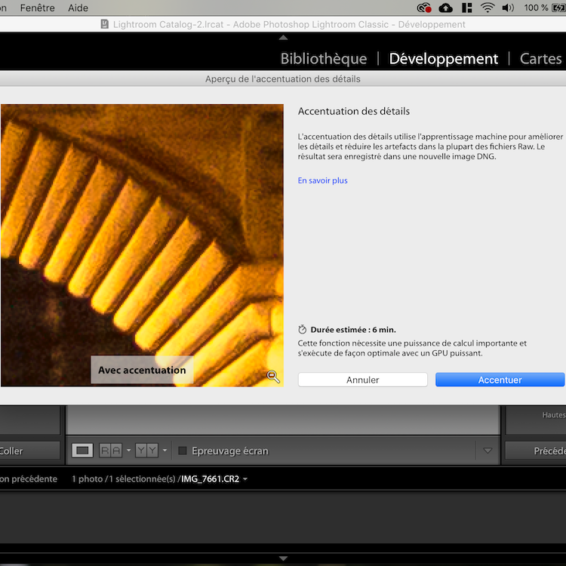 Capture Accentuation Des Détails LR Classic 8.2
