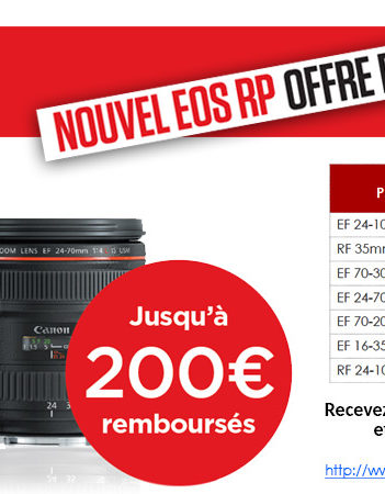 CANON 200E Fev 2019 EOS RP PROMO