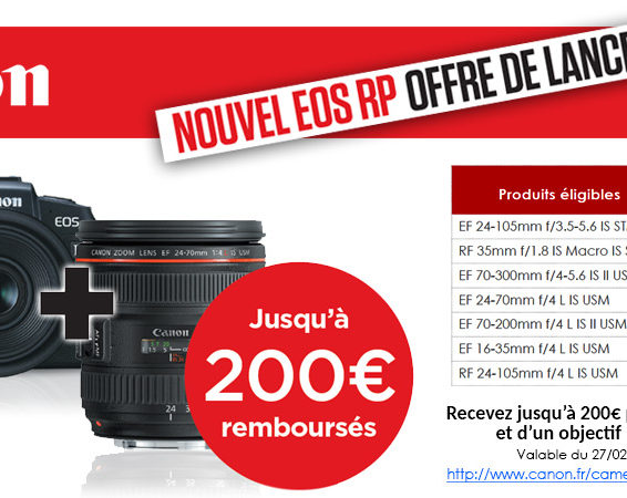 CANON 200E Fev 2019 EOS RP PROMO