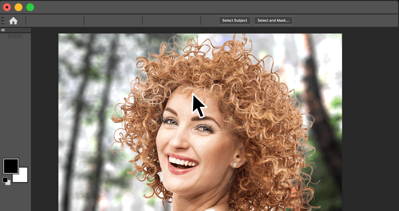 Adobe Photoshop Sélection sujet