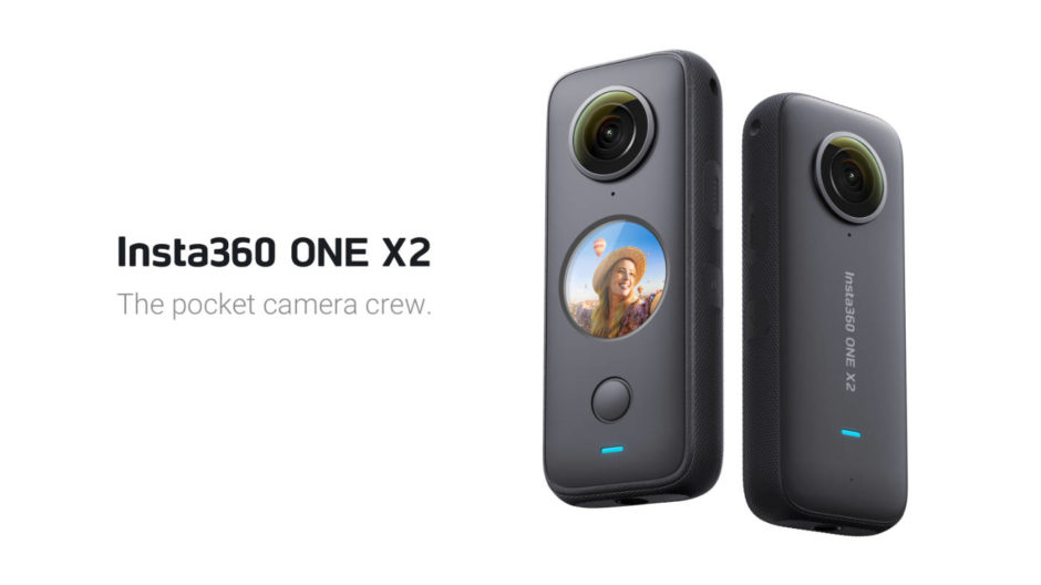 Caméra d'action étanche Insta360 ONE X2 360 degrés, 5.7K 360