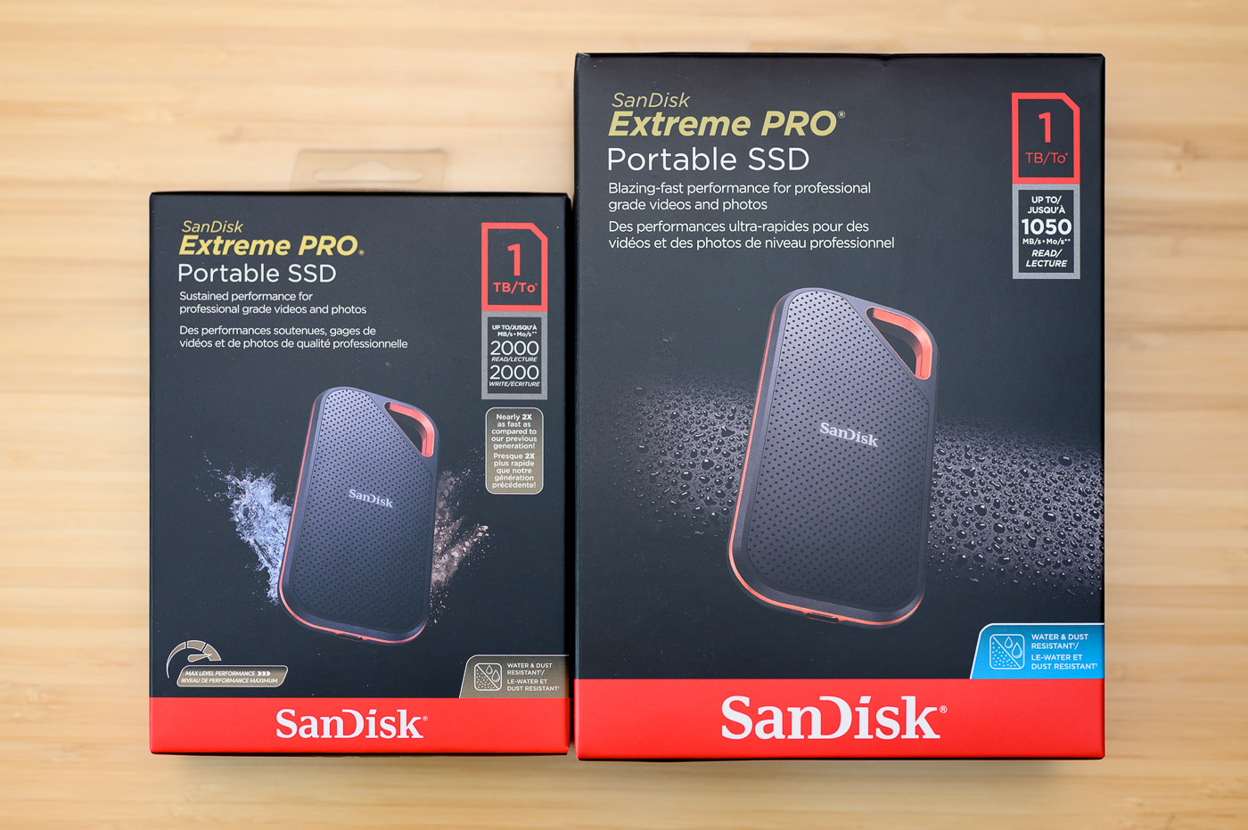 Disque externe SSD SanDisk Extreme Portable 1 To on