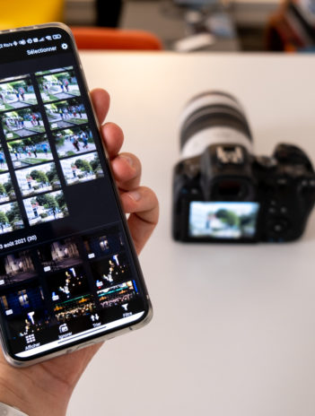 Envoyer photo boîtier vers smartphone