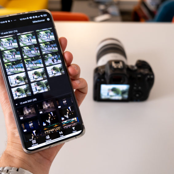 Envoyer photo boîtier vers smartphone