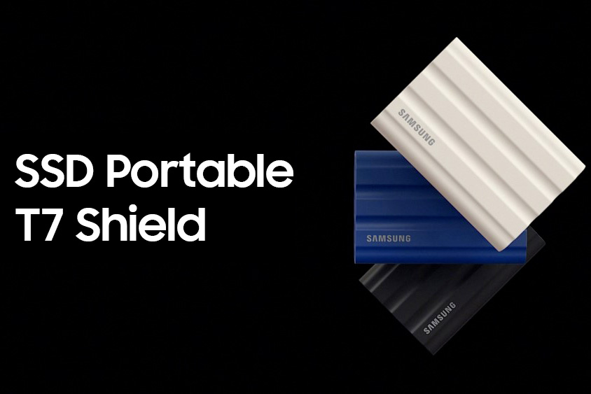 Samsung T7 Shield  Disque SSD Externe Portable, Noir 2 To