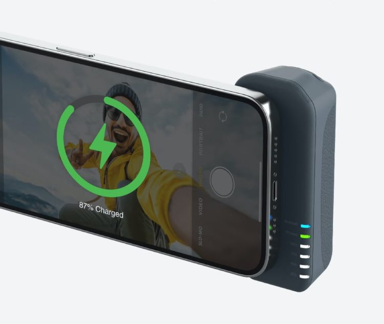 Poignée Caméra ShiftCam SnapGrip MagSafe – Charge Sans Fil Et Bouton – Noire (Ouverte Jamais Utilisée)