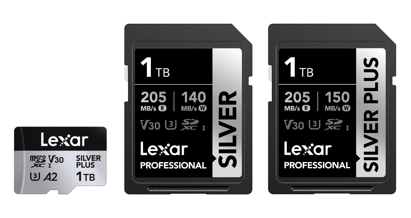 Cartes mémoires SD microSD Lexar Silver