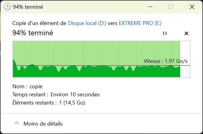 Test SanDisk Extreme Pro USB 4
