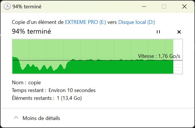 Test SanDisk Extreme Pro USB 4