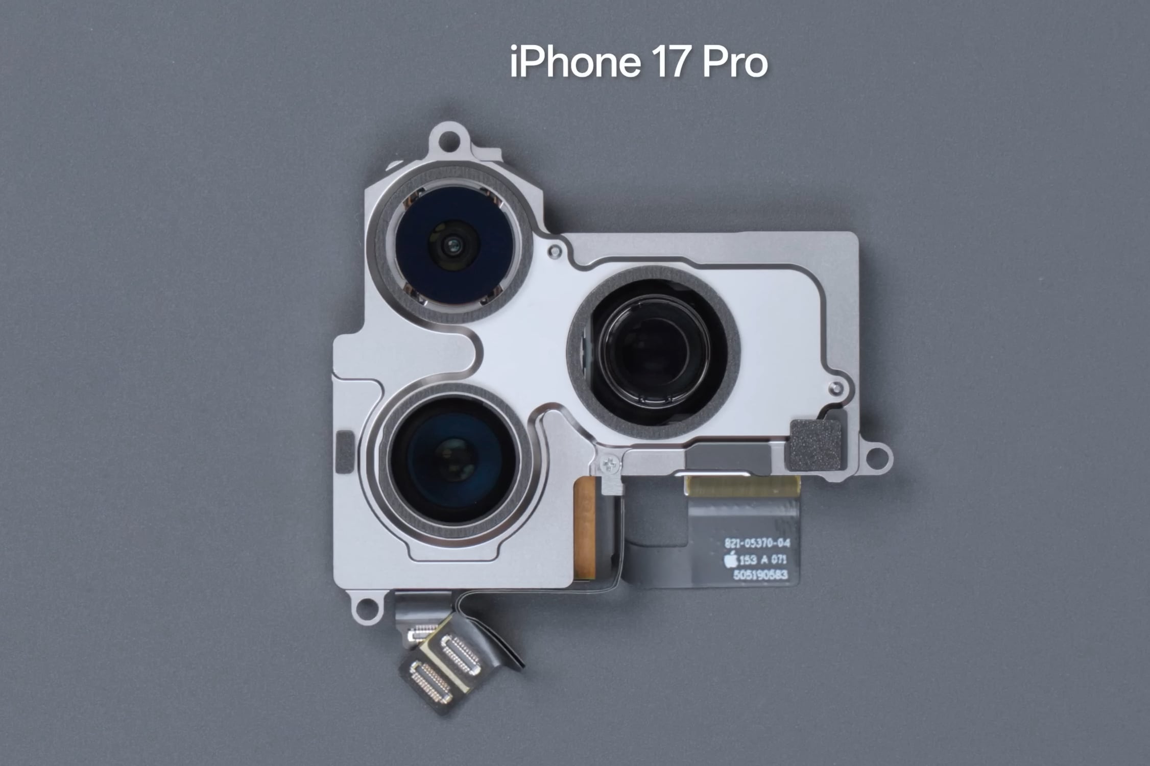 iPhone 17 Pro triple capteur