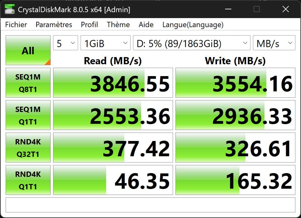 Test LaCie Rugged SSD Pro5