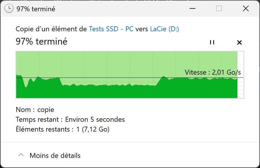 Test LaCie Rugged SSD Pro5