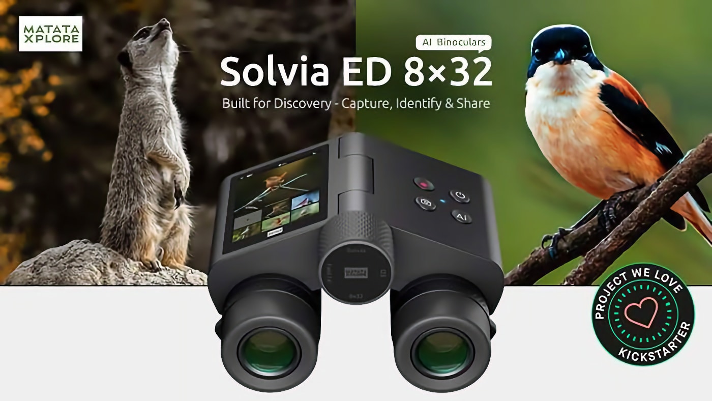 Solvia ED 8×32 : des jumelles avec reconnaissance des oiseaux et capture photo/vidéo à prix abordable