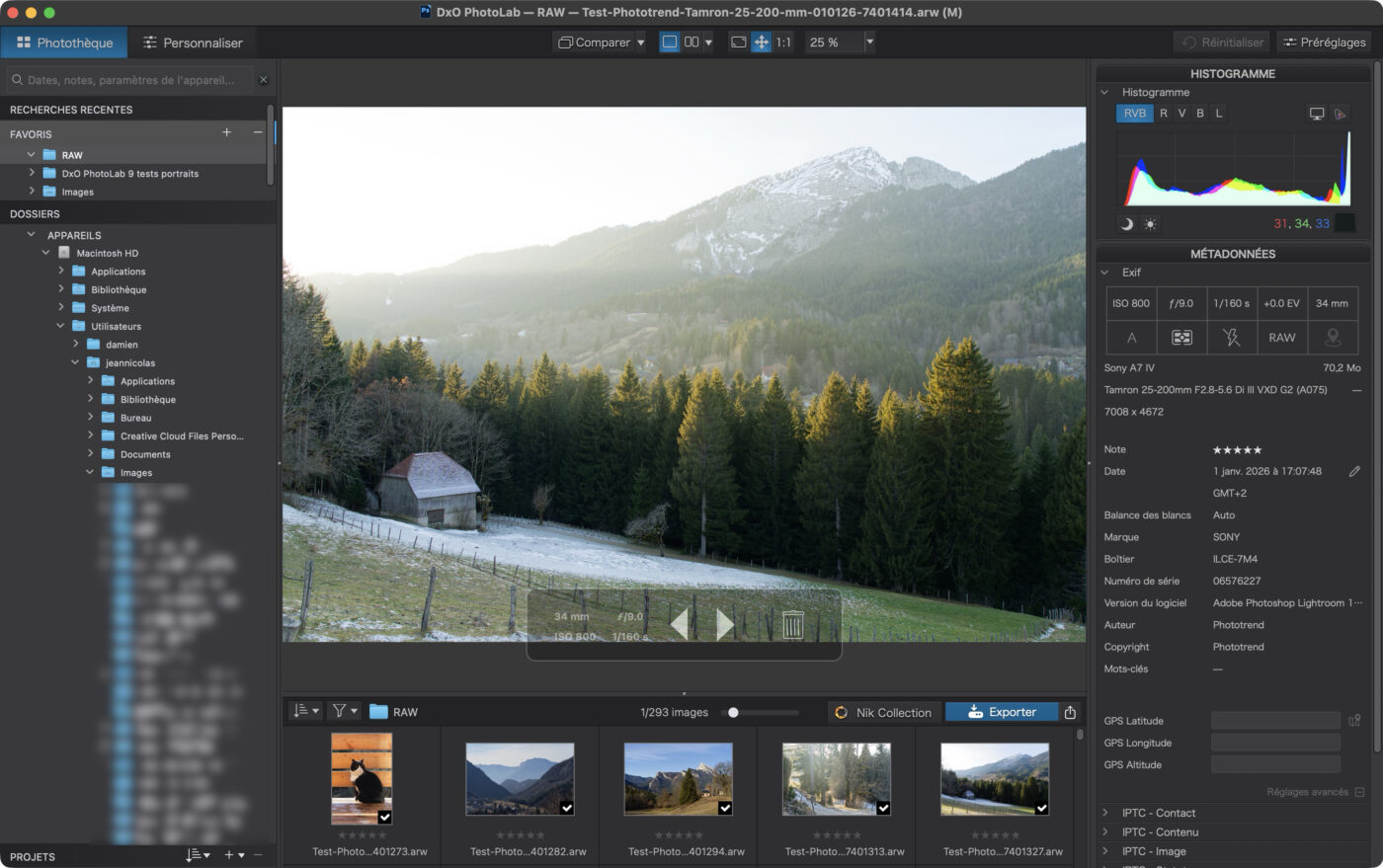 Test DxO PhotoLab 9 Phototrend