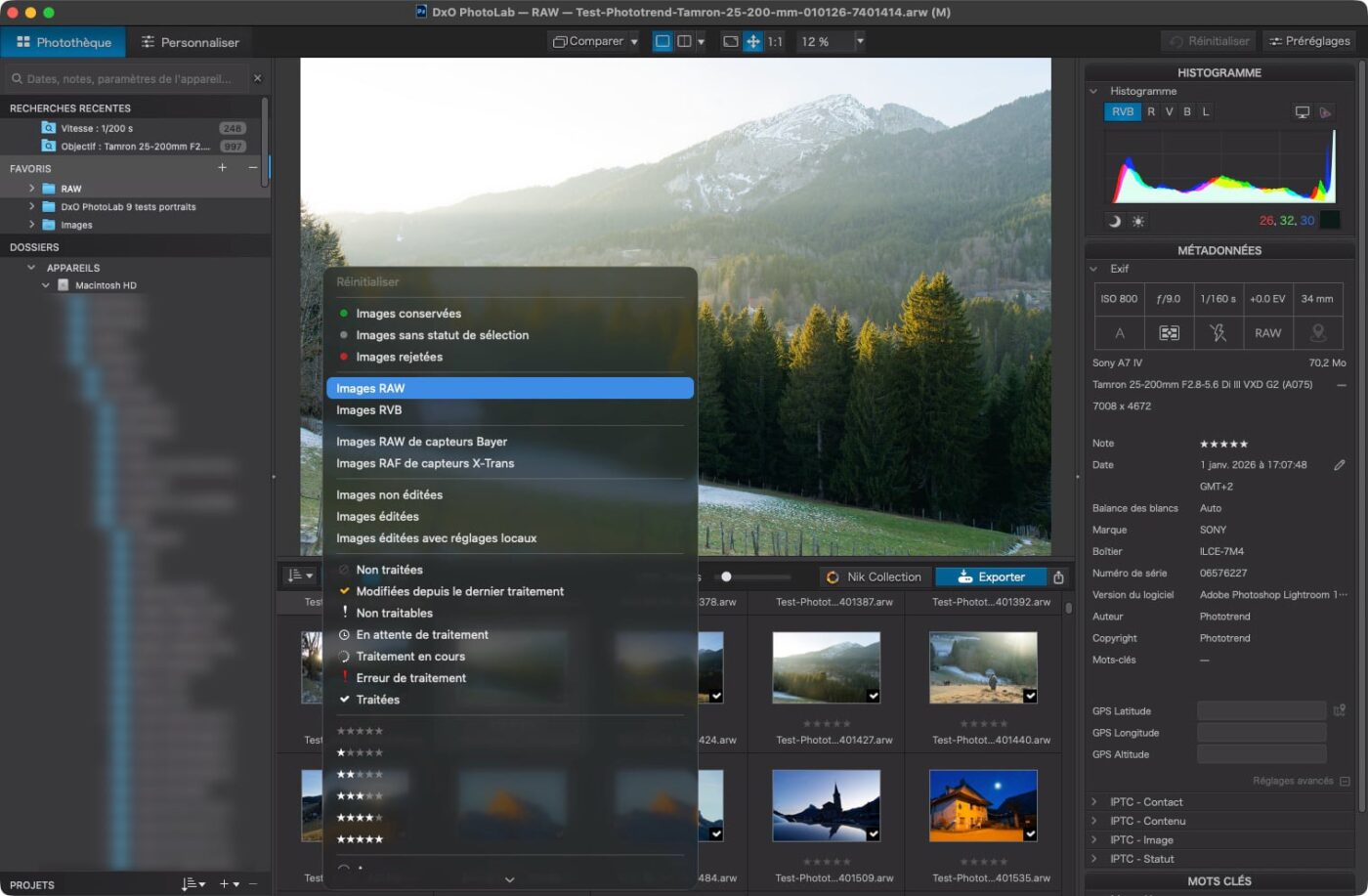 Test DxO PhotoLab 9 Phototrend