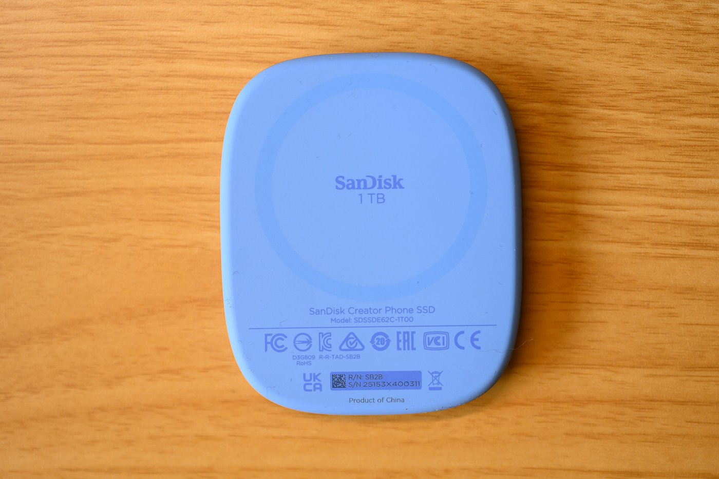 Test SSD SanDisk Creator Phone