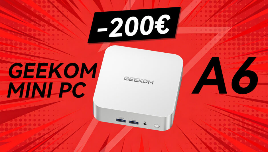Bon plan : le mini PC Geekom A6 profite d’une réduction de 200 € avec le code PTA6200
