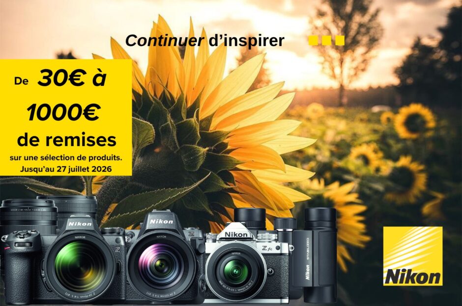 ODR Nikon été 2026 : jusqu’à 1000 € de remise immédiate sur boîtiers et objectifs