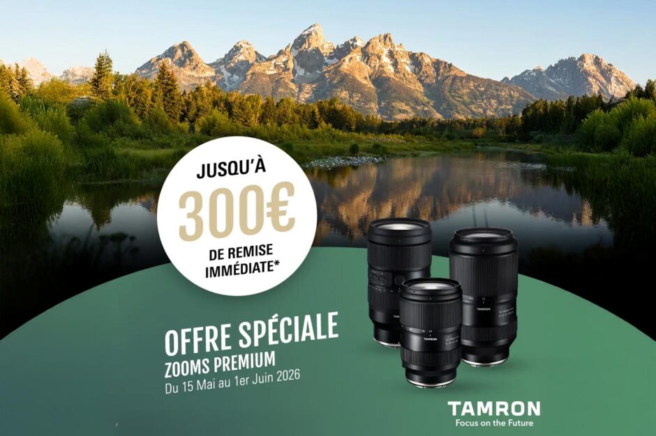 ODR Tamron printemps 2026 : jusqu’à 300 € de remise sur une sélection de zooms premium en monture E et Z