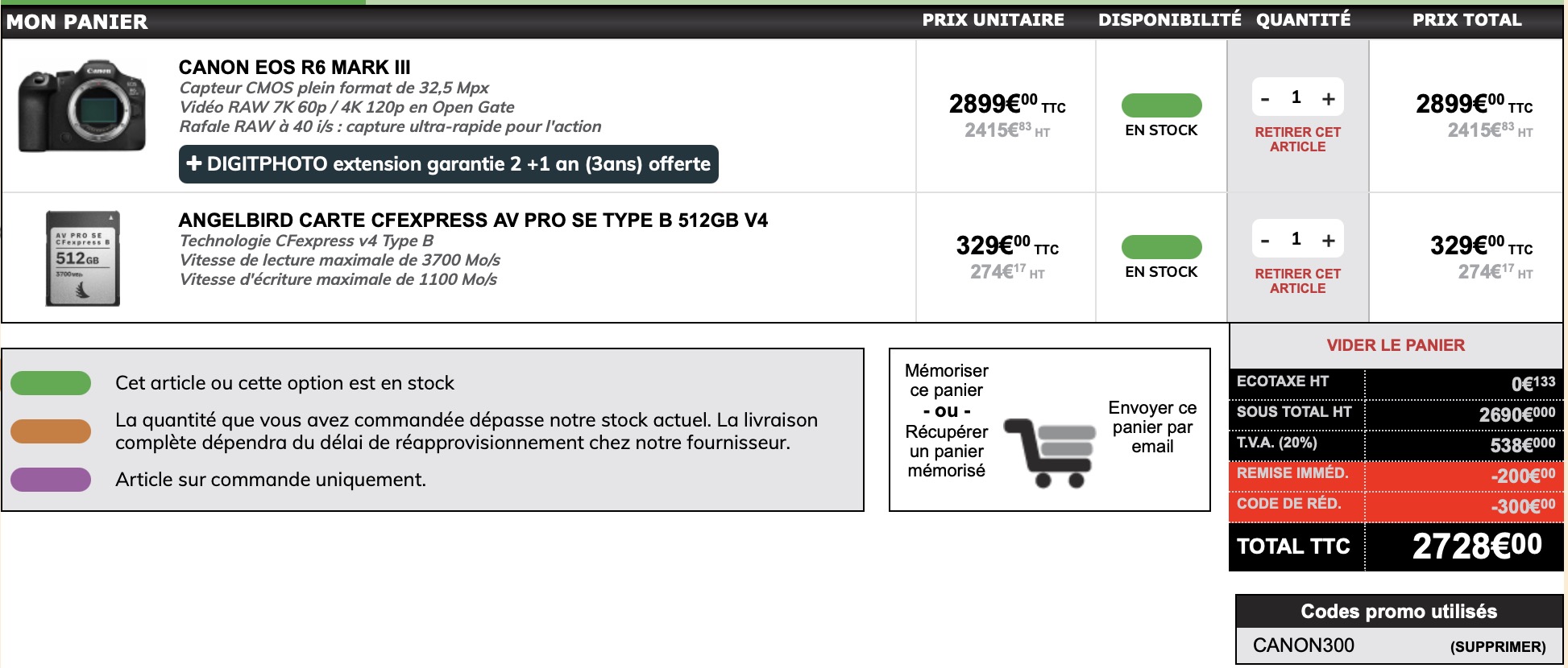 Bon plan Canon EOS R6 Mark III