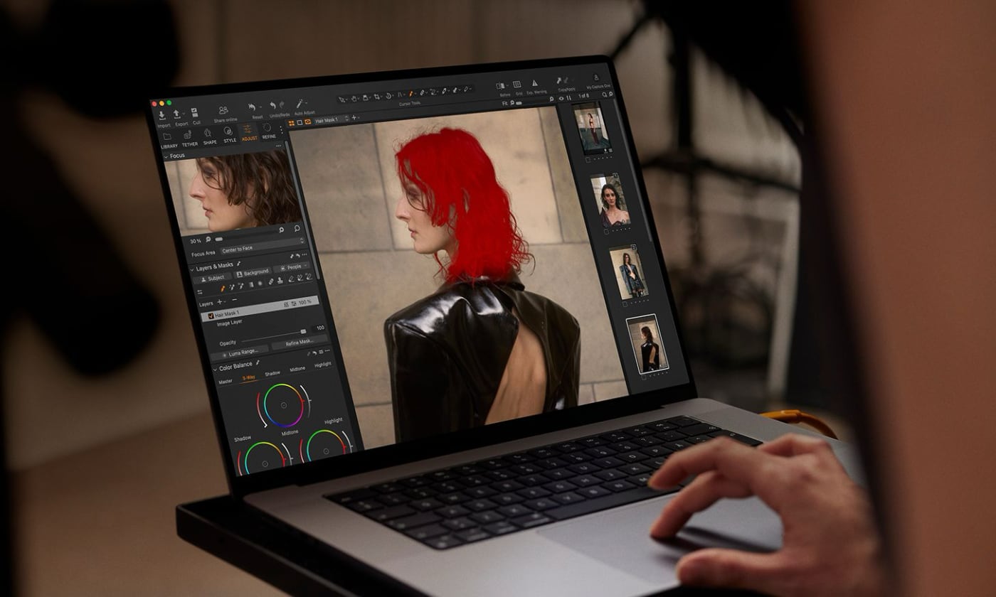 Capture One masque retouche localisée