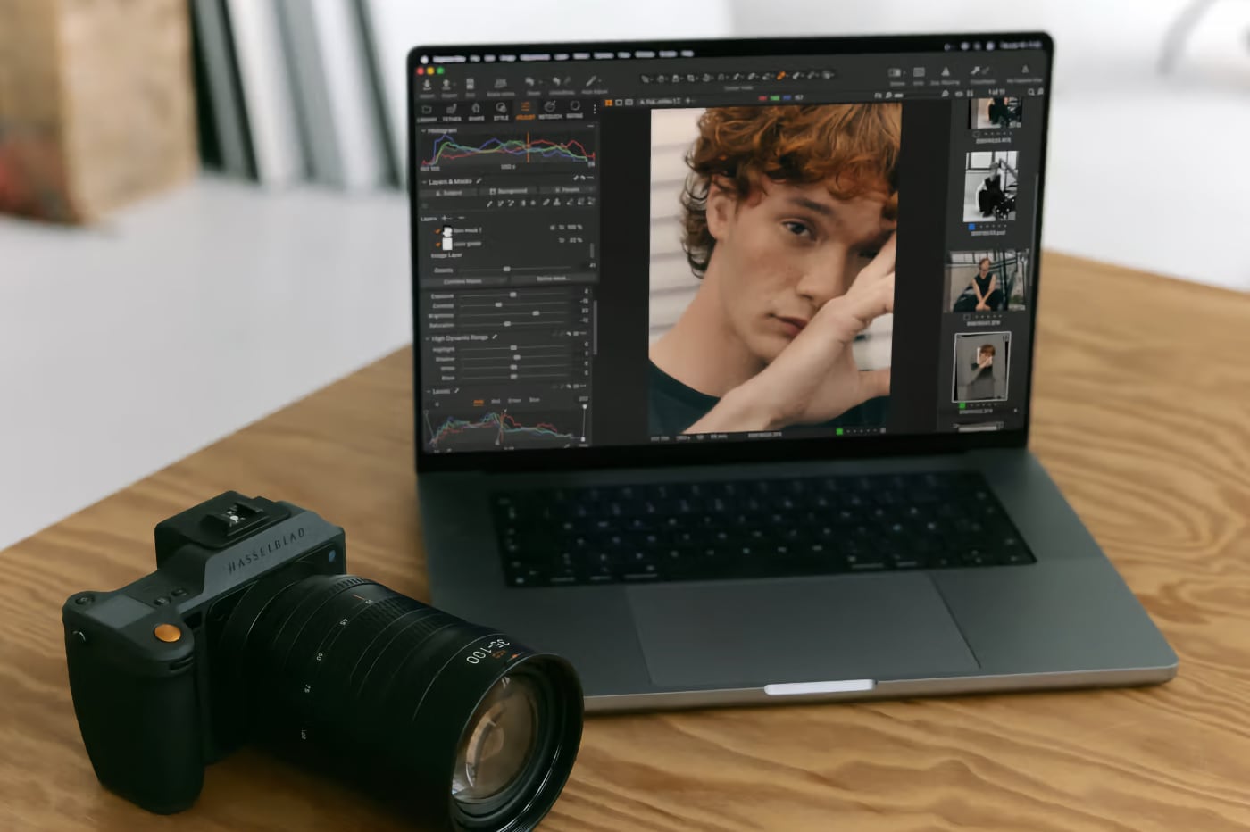 Capture One avec appareil photo Hasselblad