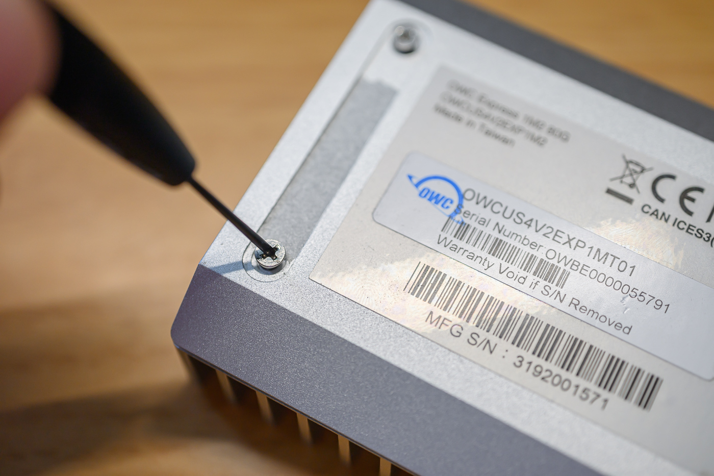 Test SSD OWC Express 1M2 80G